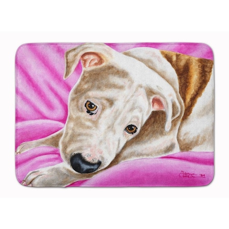 Carolines Treasures Dream Girl Pit Bull Machine Washable Memory Foam Mat AMB1413RUG
